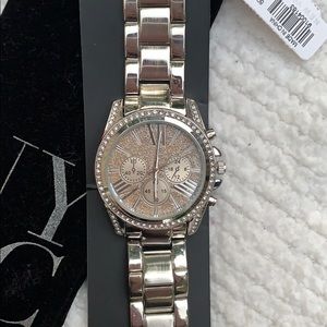 NWT NY&C Glitter Link Watch